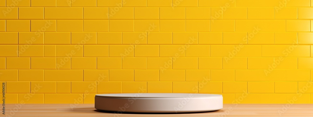 Kitchen background podium product display wall table empty 3d pedestal ...