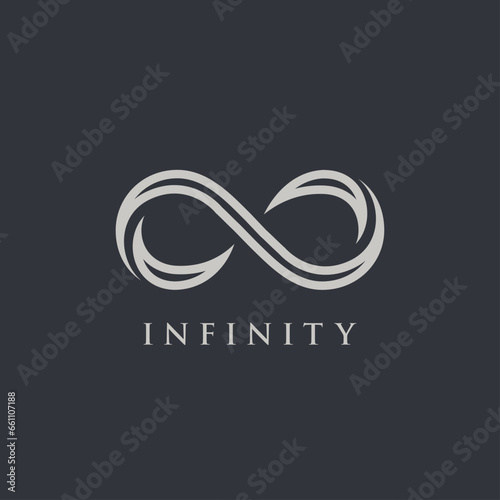 infinity symbol vector graphic design
