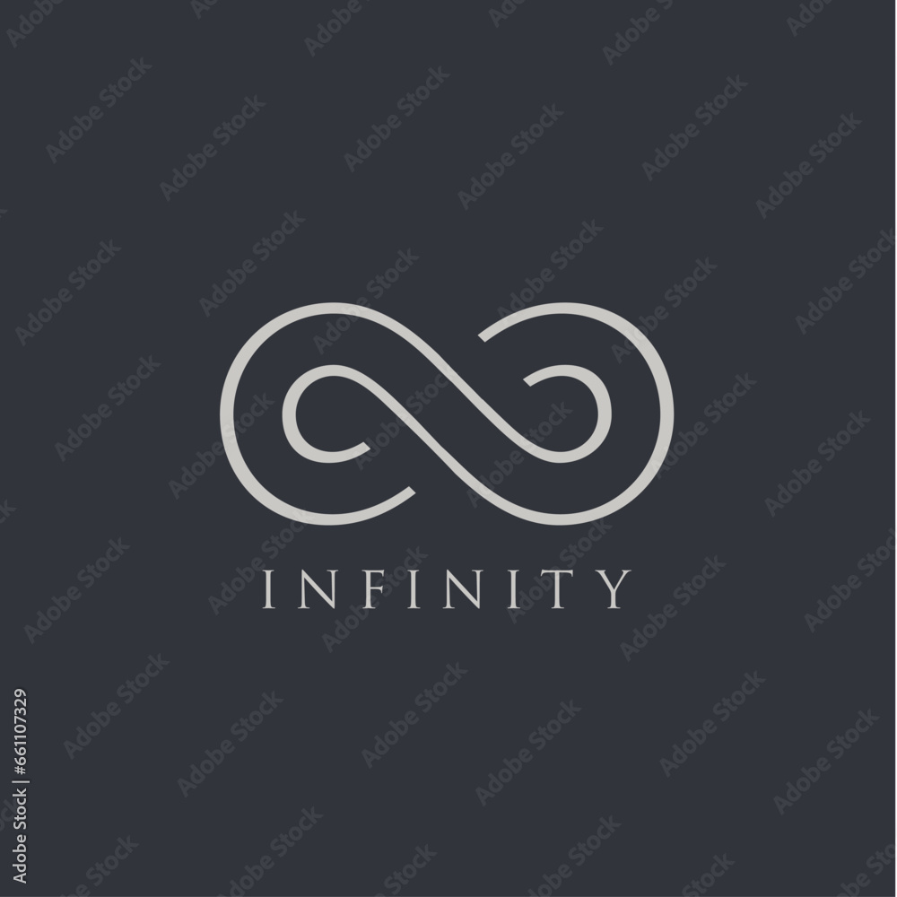 Fototapeta premium infinity symbol vector graphic design