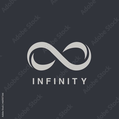 infinity symbol vector graphic design