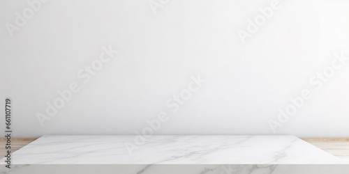 White marble flooring for interior decoration  used as studio background wall to display your products.