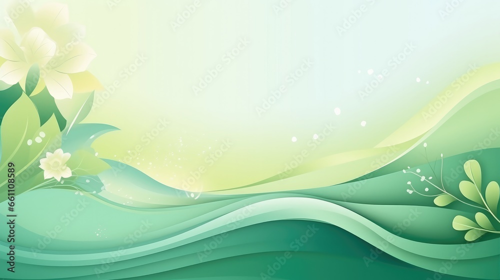 Abstract art luxury minimal style wallpaper with spring flower and leaves, background for banner, poster, web packaging, Generative AI Abstract art luxury minimal style wallpaper with spring flower and leaves, background for banner, poster, web packaging, Generative AI