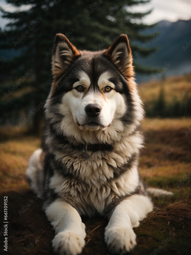 husky dog, alaskan malamute dog