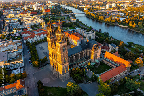 Magdeburg in Sachsen Anhalt aus der Luft | Luftbilder von Magdeburg  photo