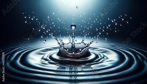 Symmetrical Water Splash