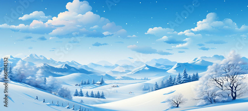 Serene Winter Wonderland Landscape