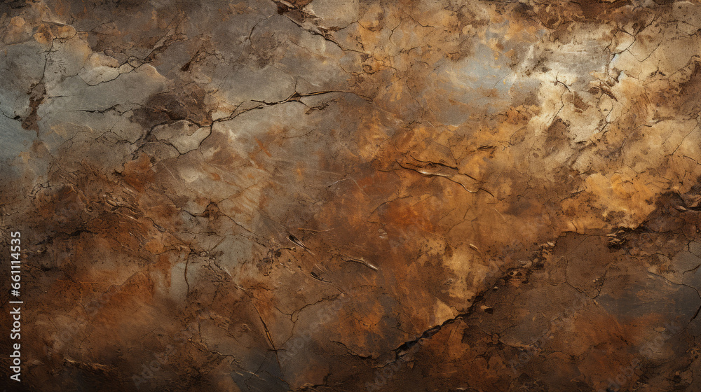 Old beige and dark brown textured metal. Old beige and dark brown textured metal.