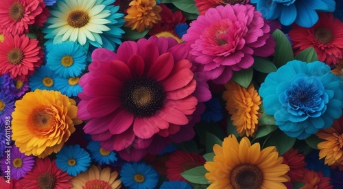 bouquet of colored flowers, colorful background, colorful background of flowers, full hd flower wallpaper, flowers banner, close-up of colored flowers