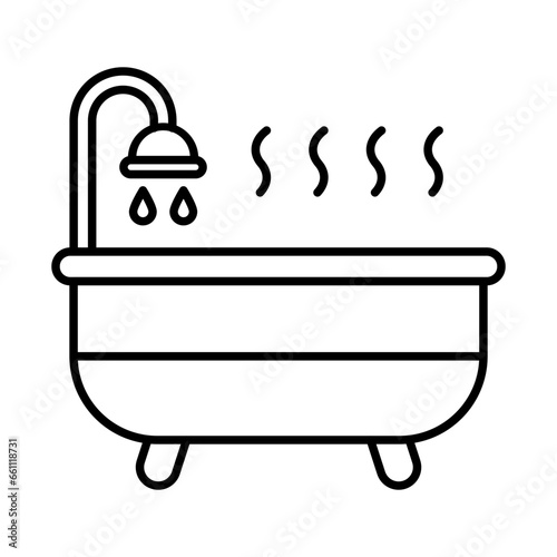 Hot Bath Icon Design