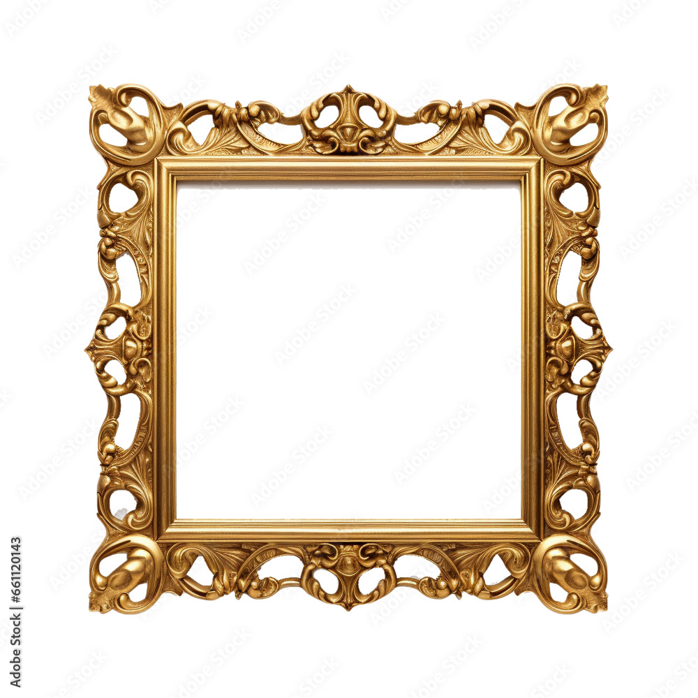 ornate vintage golden frame