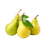 pears isolated on transparent background