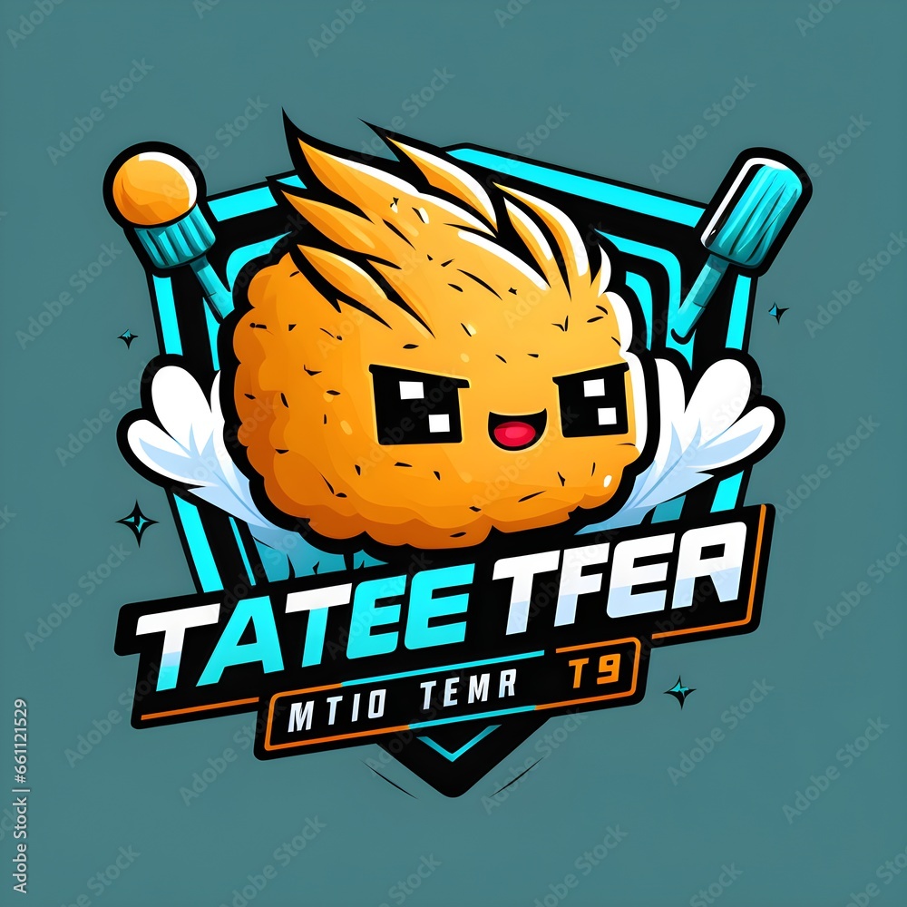 tater tot trent gaming gamer logo twitch streamer logo vector logo png