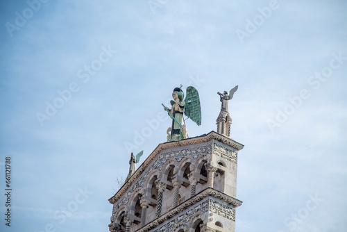 View of Cathedral of Lucca, Tuscany, Italy