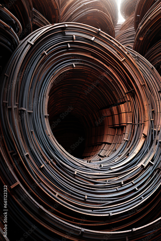 Obraz premium connection cable, generative ai