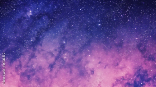 In the depths of space, a cosmic purple cloud as stars universe, Generative AI