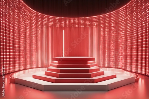 red carpet on a white background photo