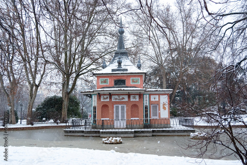 Little house of the prince in the Retiro park, madrid
