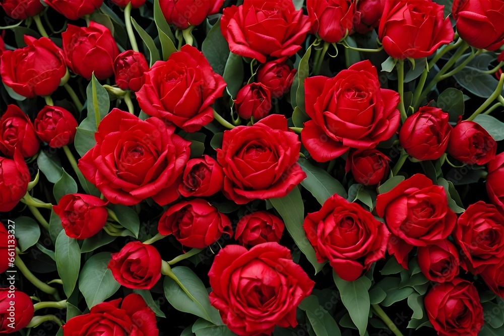 Valentine day background.Red roses background Valentine day background.Red roses background