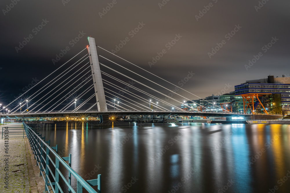 Obraz premium By the Hietalahti canal in Helsinki, Finland