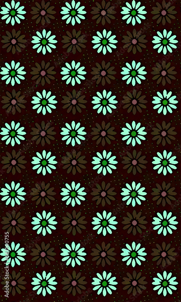 Tiny flower abstract pattern designed seamless pattern for summer and winter,Suitable for home decor,print,textile,wallpaper,graphic.