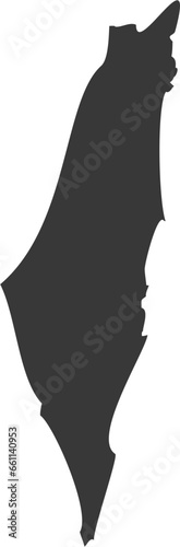 Palestinian Map Flat Icon pictogram symbol visual illustration