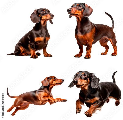 Dachshund (Sitting, Standing, Jumping, Running) 