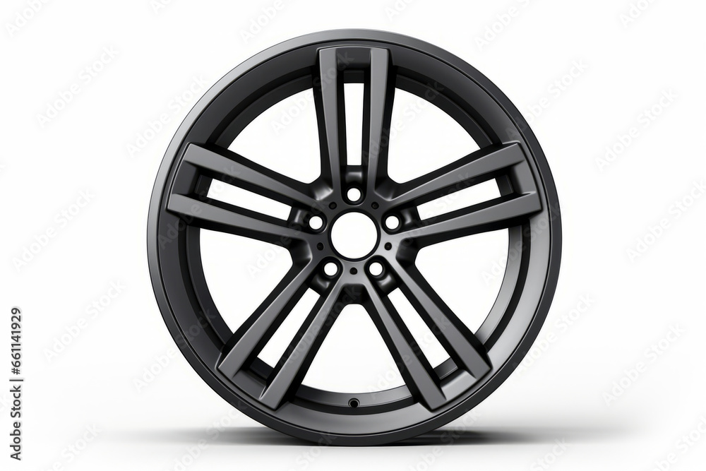 Wheel on white background with shadow on the ground. Wheel on white background with shadow on the ground.
