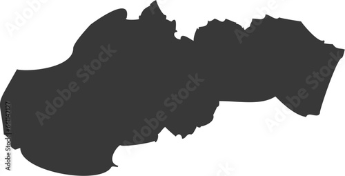 Slovenia Map Flat Icon pictogram symbol visual illustration