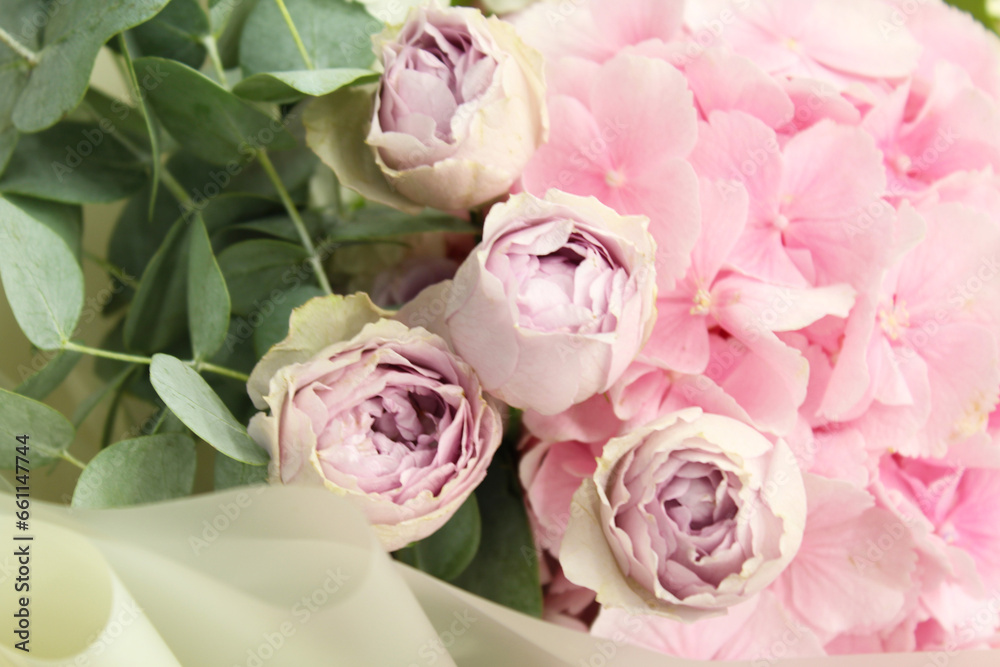 background of the greeting card is a bouquet of beautiful flowers background of the greeting card is a bouquet of beautiful flowers