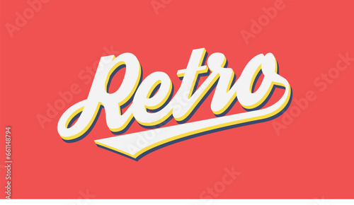 Editable text style effect retro template 80's eps vector file