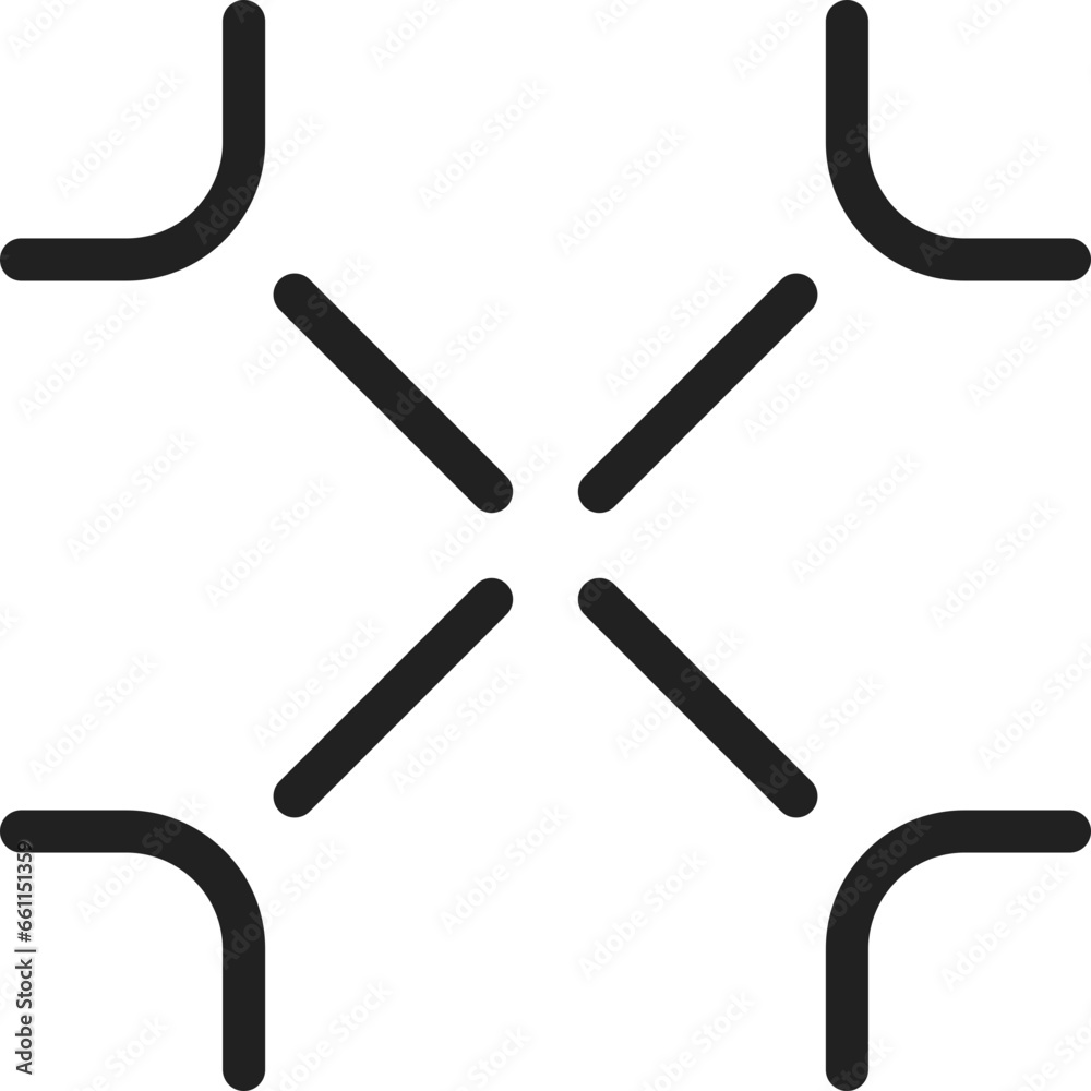 Minimize icon flat vector illustration Minimize icon flat vector illustration
