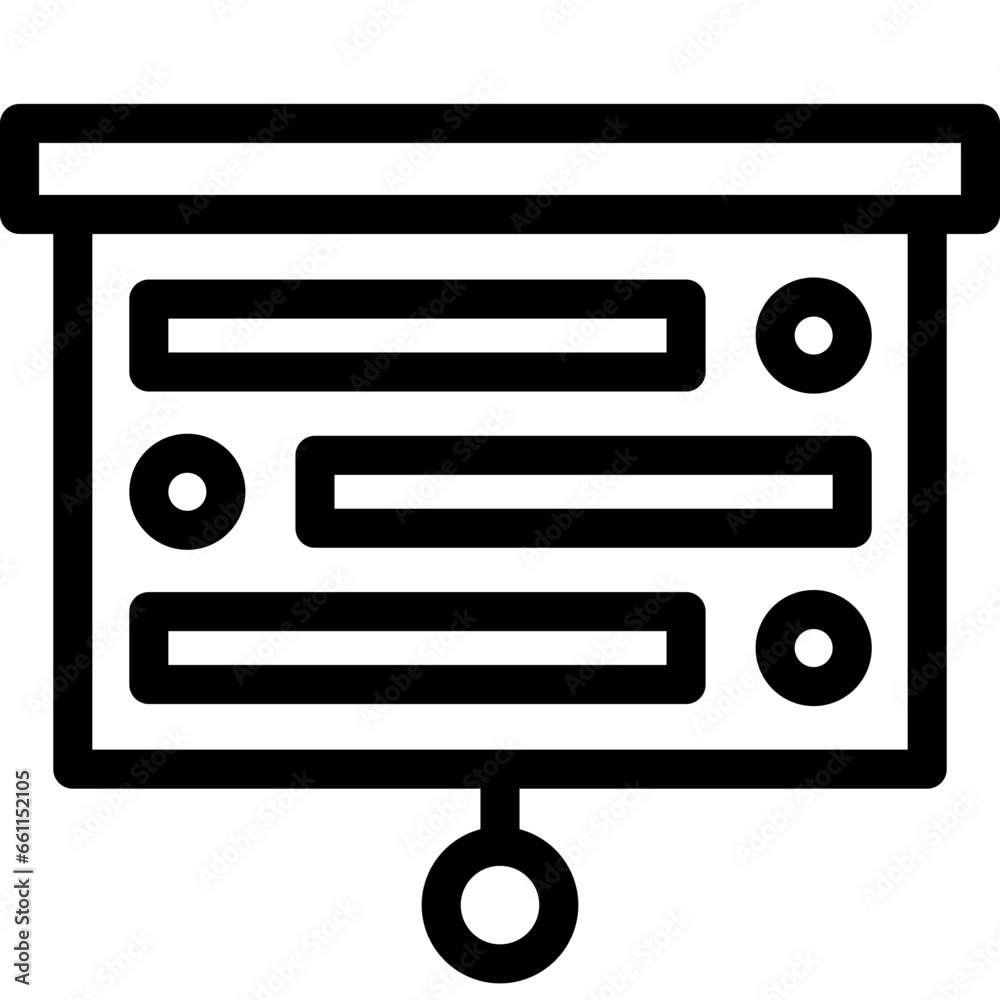 Presenation icon flat vector illustration Presenation icon flat vector illustration