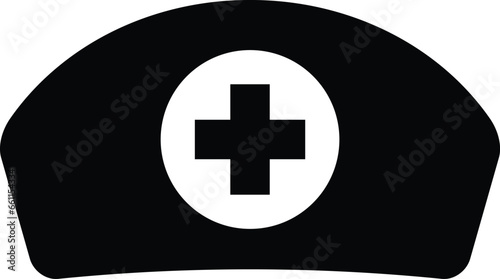 Nurse hat icon in trendy style isolated on white background