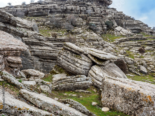 Limestone landscape in Torcal de Antequera, Spain