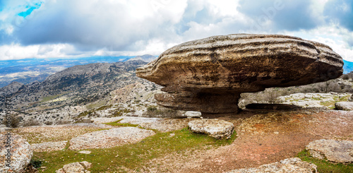 Limestone landscape in Torcal de Antequera, Spain