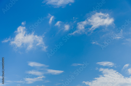 Fototapeta Naklejka Na Ścianę i Meble -  blue sky with white, soft clouds