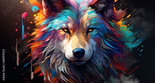 A painted wolf © progressman