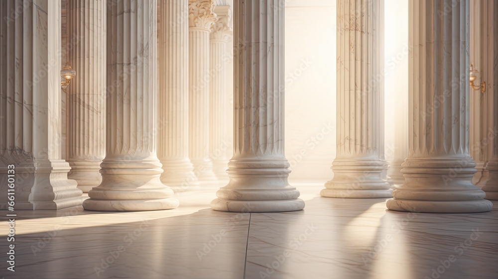 marble columns in soft, natural lighting, with the play of shadows and highlights on their surfaces. the classical charm of these architectural elements. marble columns in soft, natural lighting, with the play of shadows and highlights on their surfaces. the classical charm of these architectural elements.