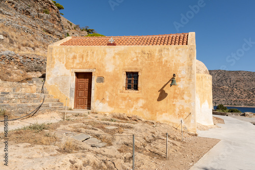 Church of Agios Georgios  Spinalonga Island  Crete  Greece.