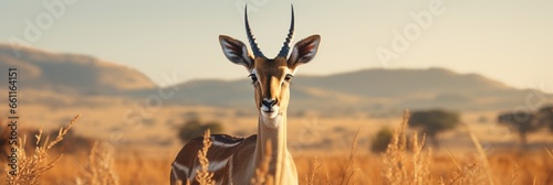 Graceful and majestic gazelle photo