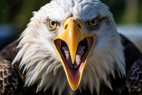 The proud and fearless look of an eagle