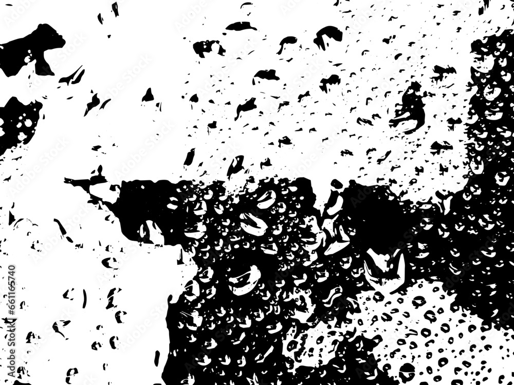 Fototapeta premium Rustic grunge vector texture with grain and stains. Abstract noise background. Weathered surface. Dirty and damaged. Detailed rough backdrop. Vector graphic illustration with transparent white. EPS10.