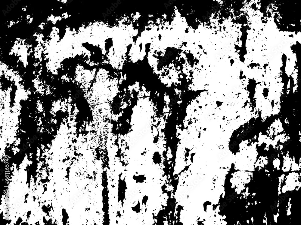Obraz premium Rustic grunge vector texture with grain and stains. Abstract noise background. Weathered surface. Dirty and damaged. Detailed rough backdrop. Vector graphic illustration with transparent white. EPS10.