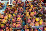 Figs for sale on Kapani food market in Thessaloniki city, Greece