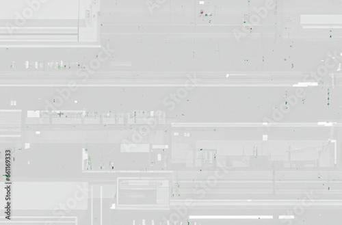 Abstract digital glitch illustration of graphic monitor