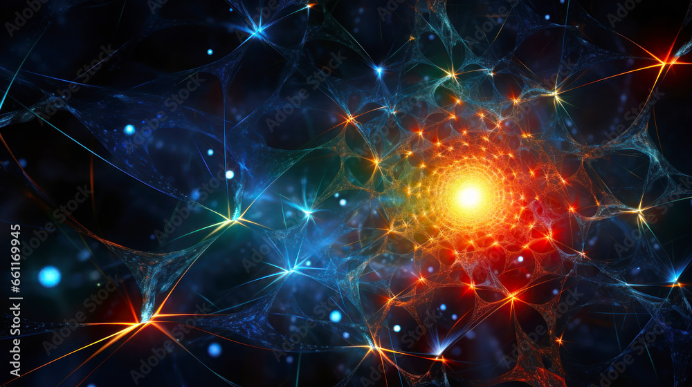 Obraz premium Abstract technology concept background, 3d rendering, 3d illustration. Ai generative. 