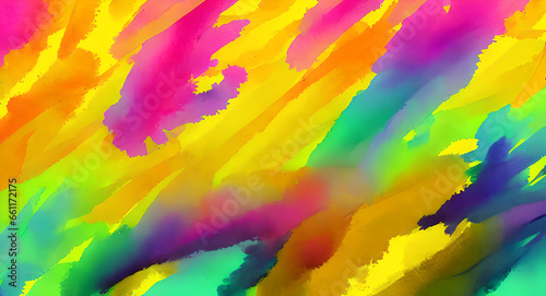 Abstract background with multicolored oil paints Generative AI