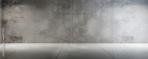 concrete wall with concrete floor photo