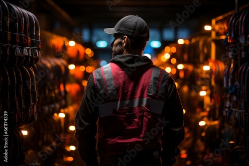 A silhouette of a plumber against the backdrop of a plumbing system, representing skilled professionals in the trade