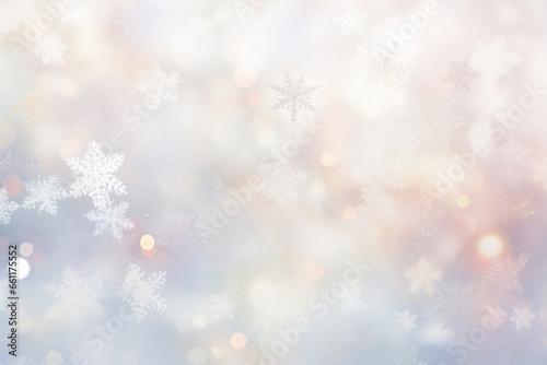 Winter background with beautiful frosty snowflakes. Concept for holiday, celebration, New Year's Eve